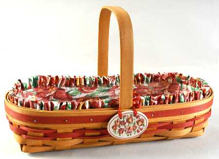 Baskets Tulip Basket W/Liner, Protector & Charm