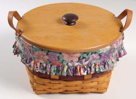 Baskets Petunia Basket W/Lid,Liner,Protector&Charm