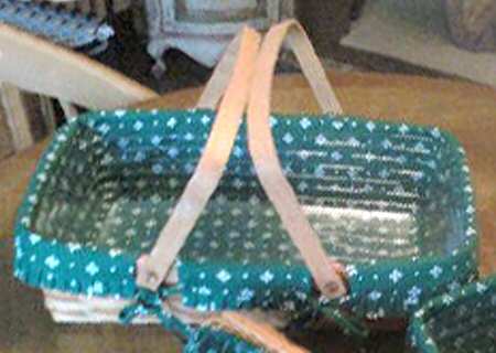 Baskets Medium Gathering Basket W/Liner & Protector