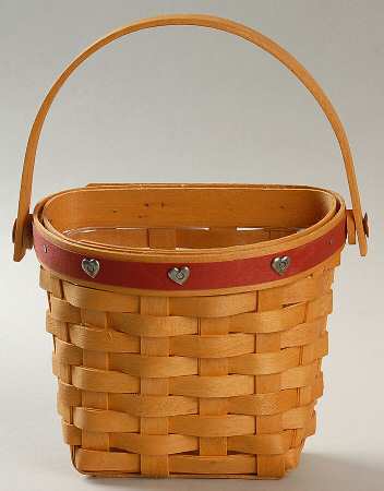 Baskets Red Love Notes Basket & Protector