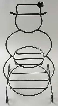 Baskets Small Metal Snowman Basket Stand by Longaberger