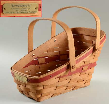 Baskets Red Yuletide Traditions Basket