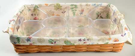 Baskets Serving Tray Basket & Liner w/10 Part Protector