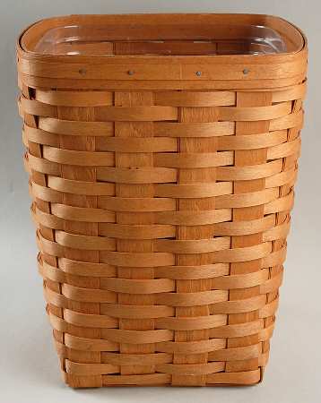 Baskets Small Square Waste Basket & Protector