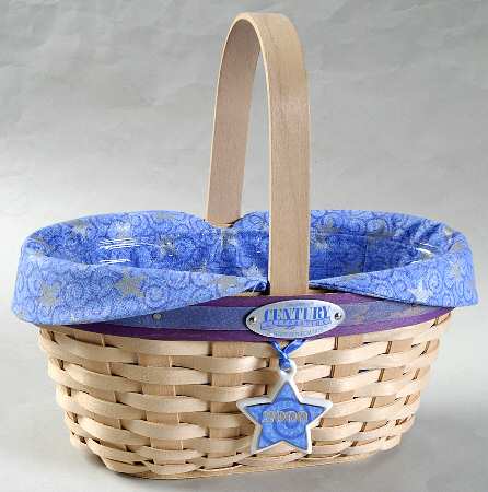 Baskets Century Celebration Basket W/Liner,Protector&Charm