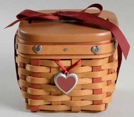 Baskets Small Sweetest Gift Basket&Lid w/Protector & Charm
