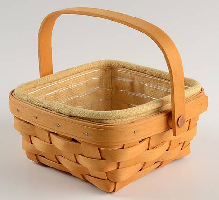 Baskets Small Handled Berry Basket & Liner w/Protector