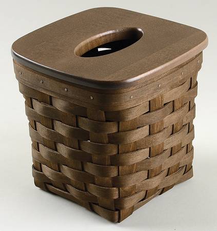 Baskets Tall Tissue Basket & Lid
