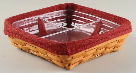 Baskets 8 x 8 Basket & Liner with Divided Protector