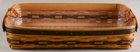Baskets 1999 Hostess Serving Tray Basket & Protector