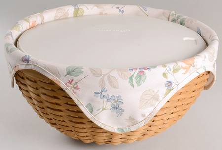 Baskets 13" Round Bowl Basket & Liner w/Protector & Lid