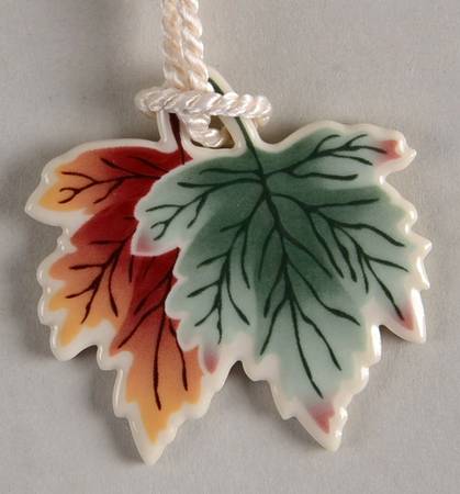Baskets Falling Leaves Basket Charm Tie-On