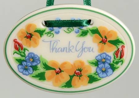 Baskets Thank You Charm Tie-On for Basket