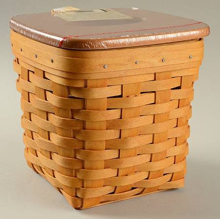 Baskets Tall Tissue Basket & Lid with Protector