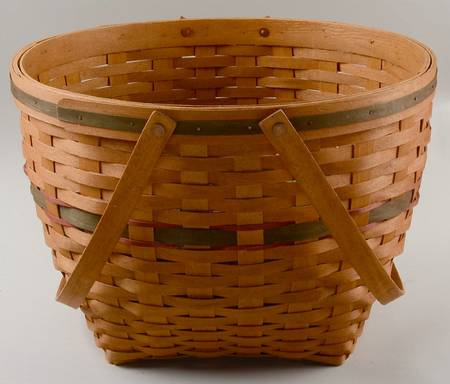 Baskets Green Sleigh Bell Basket