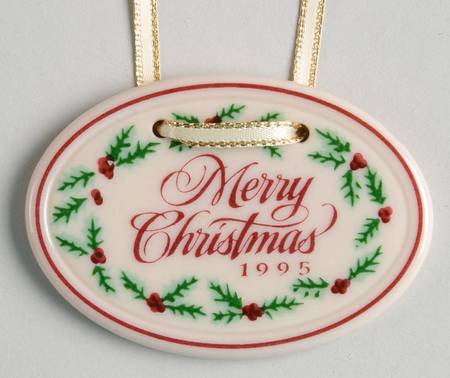 Baskets 1995 Christmas Tie-On Charm for Basket by Longaberger