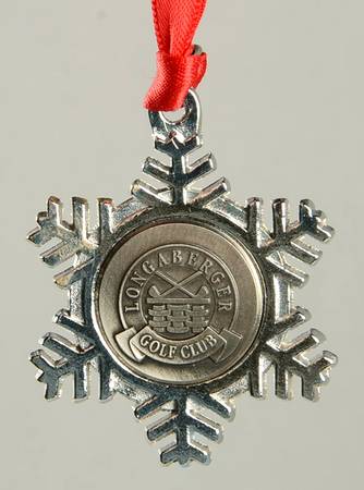 Baskets Snowflake Golf Club Basket Charm Tie-On