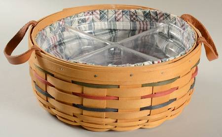 Baskets Woven Traditions Darning Basket&Liner w/Protector