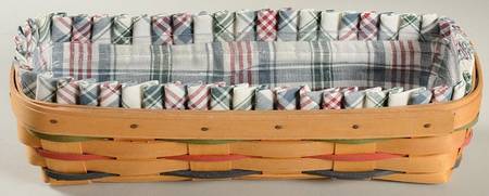 Baskets Woven Traditions Cracker Basket&Liner w/Protector