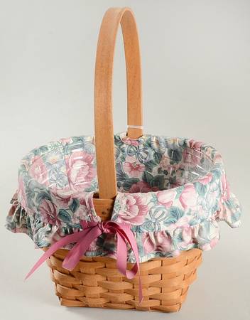 Baskets 1993 Mother's Day Basket W/Liner & Protector