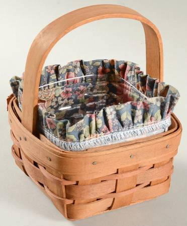 Baskets Touch of Pink Basket & Liner w/Protector