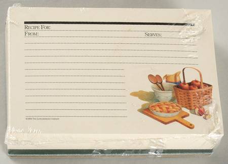 Baskets (Set of 100) 4 X 6 Recipe Cards