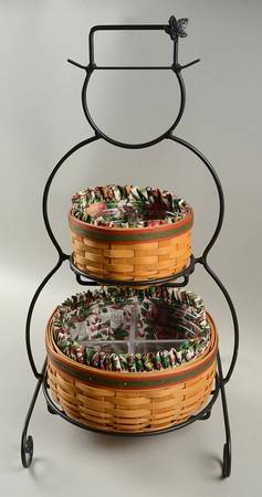Baskets Frosty & Frosty Jr Basket Set & Snowman Stand