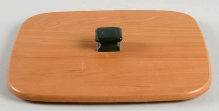 Baskets Green Knob Lid for Deck the Halls Basket by Longaberger