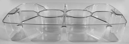 Baskets 10 Part Divided Protector for Serving Tray Basket