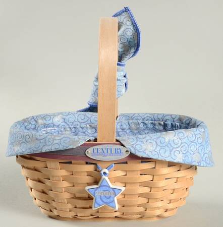 Baskets Century Celebrat&Liner w/Protector,HandleTie&Charm