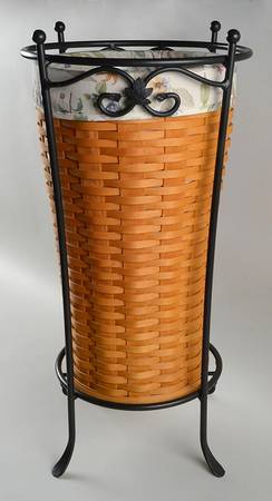 Baskets Umbrella Basket & Liner w/Protector & Metal Stand