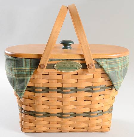 Baskets Fellowship Basket & Lid w/Liner & Protector