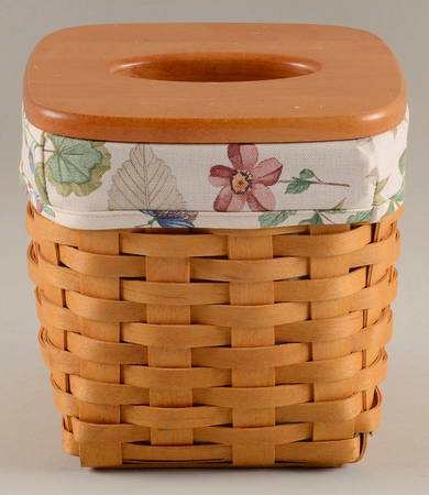 Baskets Tall Tissue Basket & Lid with Liner