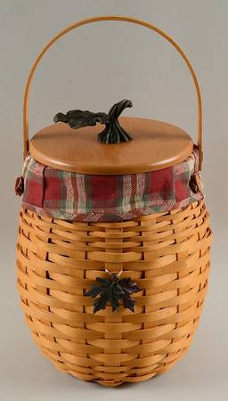 Baskets October Fields Basket&Lid w/Liner,Protector&Charm