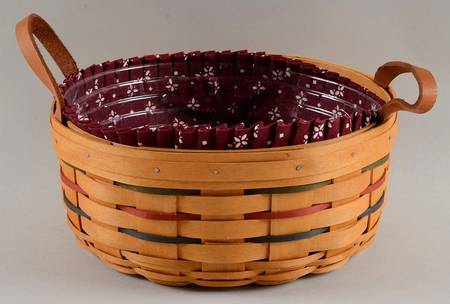 Baskets Woven Traditions Darning Basket&Liner w/Protector
