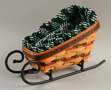 Baskets Dash Away Sleigh&Runner w/Liner & Protector