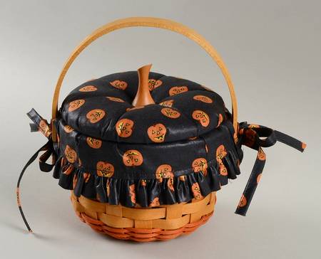 Baskets Little Pumpkin Basket & Lid w/Liner & Protector