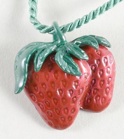 Baskets Strawberry Tie-On Charm for Basket