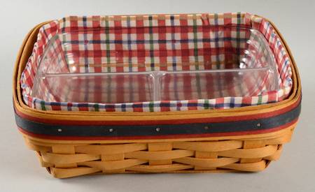 Baskets Picnic Pal Basket & Liner w/Divided Protector