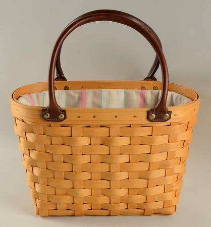 Baskets Medium Boardwalk Basket & Liner Tote w/Protector