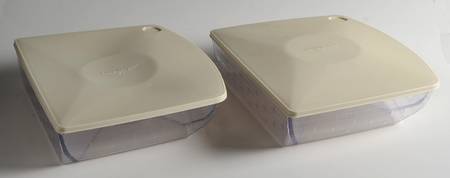 Baskets (Set of 2) Divided Protector & Lid for Serve It Up Basket by Longaberger
