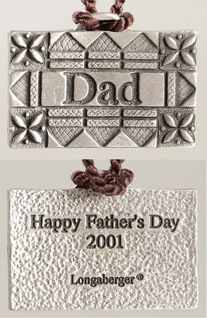 Baskets 2001 Dad Tie-On Charm for Basket