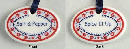 Baskets Salt & Pepper/Spice It Up Tie-On Charm for Basket