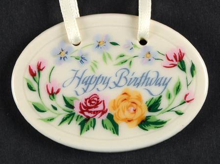 Baskets Happy Birthday Charm Tie-On for Baskets by Longaberger