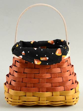 Baskets Candy Corn Basket W/ Liner & Protector