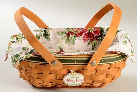 Baskets Green Nature's Berry & Liner w/Protector & Charm