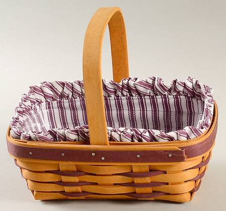 Baskets Purple Sweet Treats Basket W/Liner & Protector