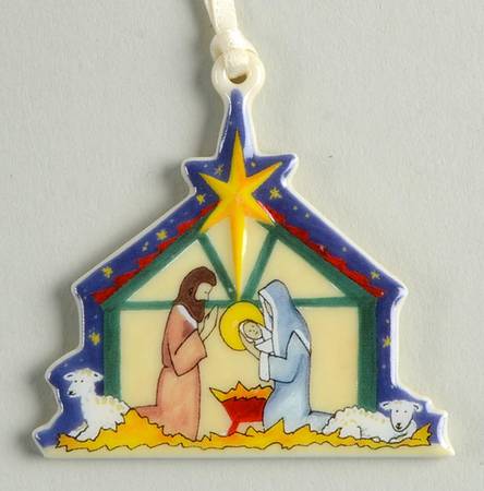 Baskets Nativity Tie-On Charm for Basket
