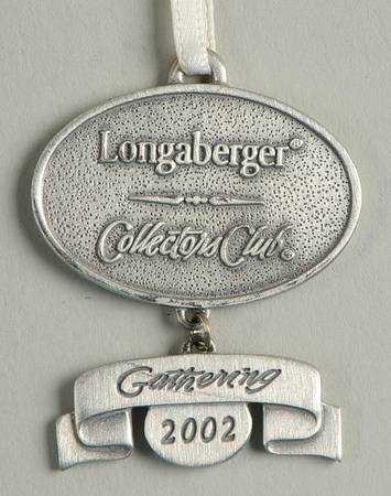 Baskets 2002 Gathering Basket Charm Tie-On
