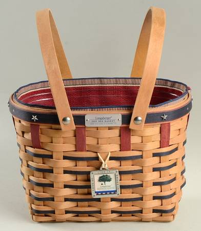 Baskets 2003 Bee Basket & Liner w/Protector & Charm